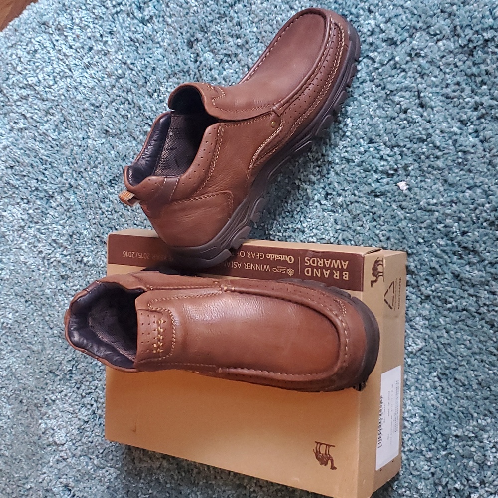 CAMEL CROWN Men's Slip On Loafer Mid-top Leather Casual Walking Shoes